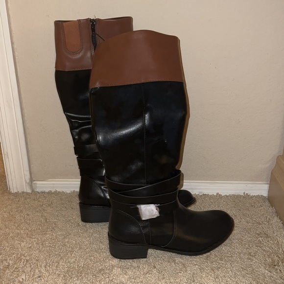 Brown Leather Sexy Boots 